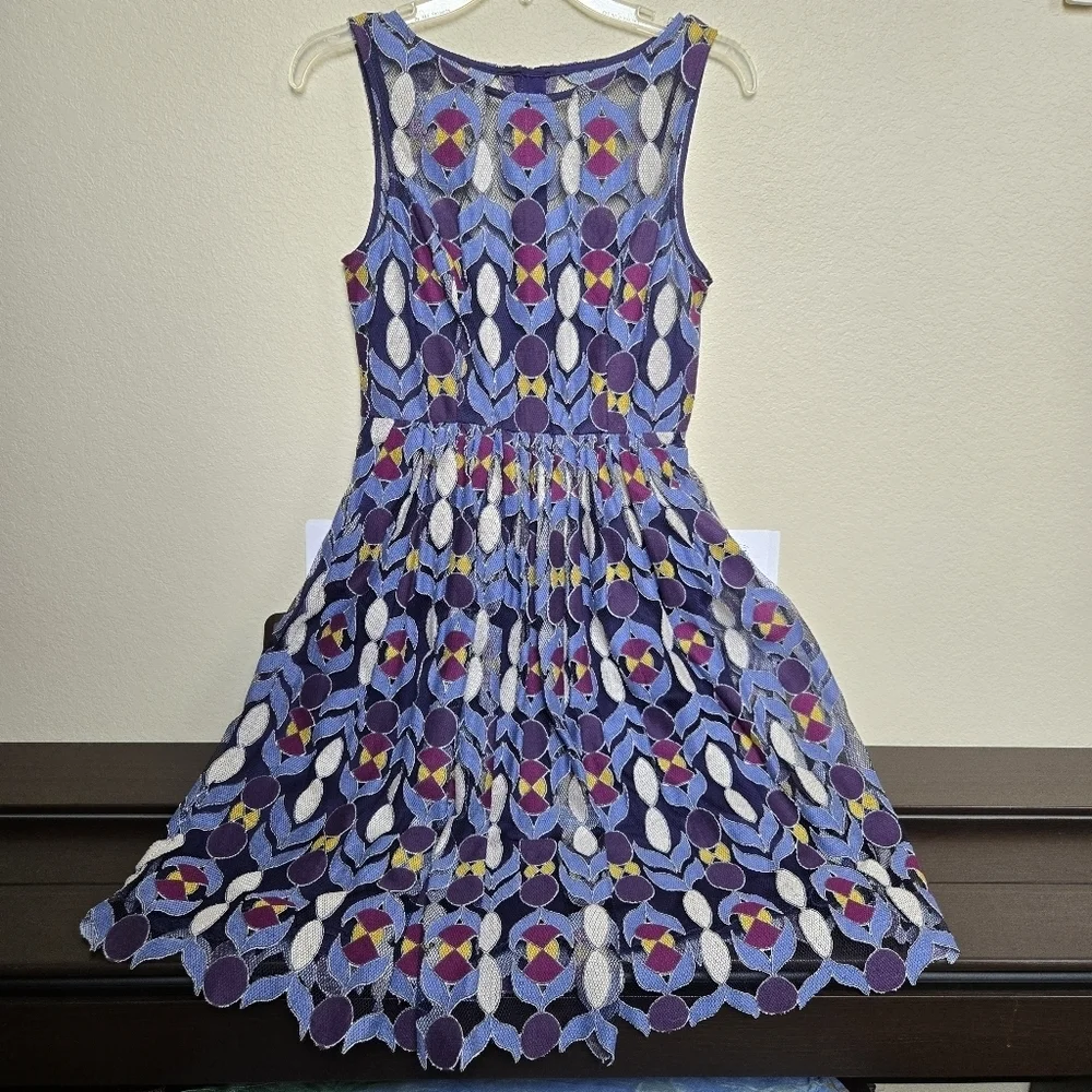 Maeve Anthropologie Lace Fit & Flare Dress 2 - Picture 2 of 9